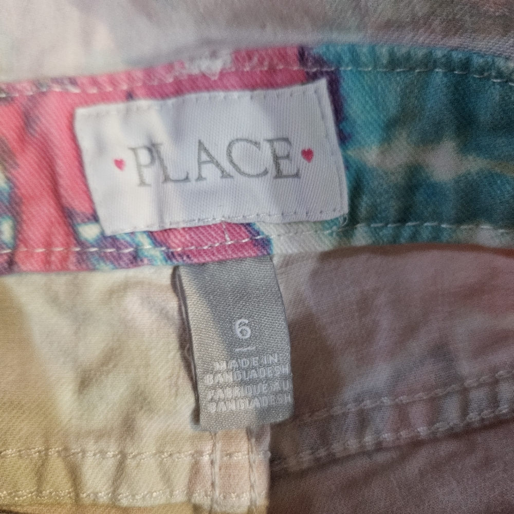 The Children's Place Girls Tie Dye Overalls Set of 2 - Picture 5 of 7